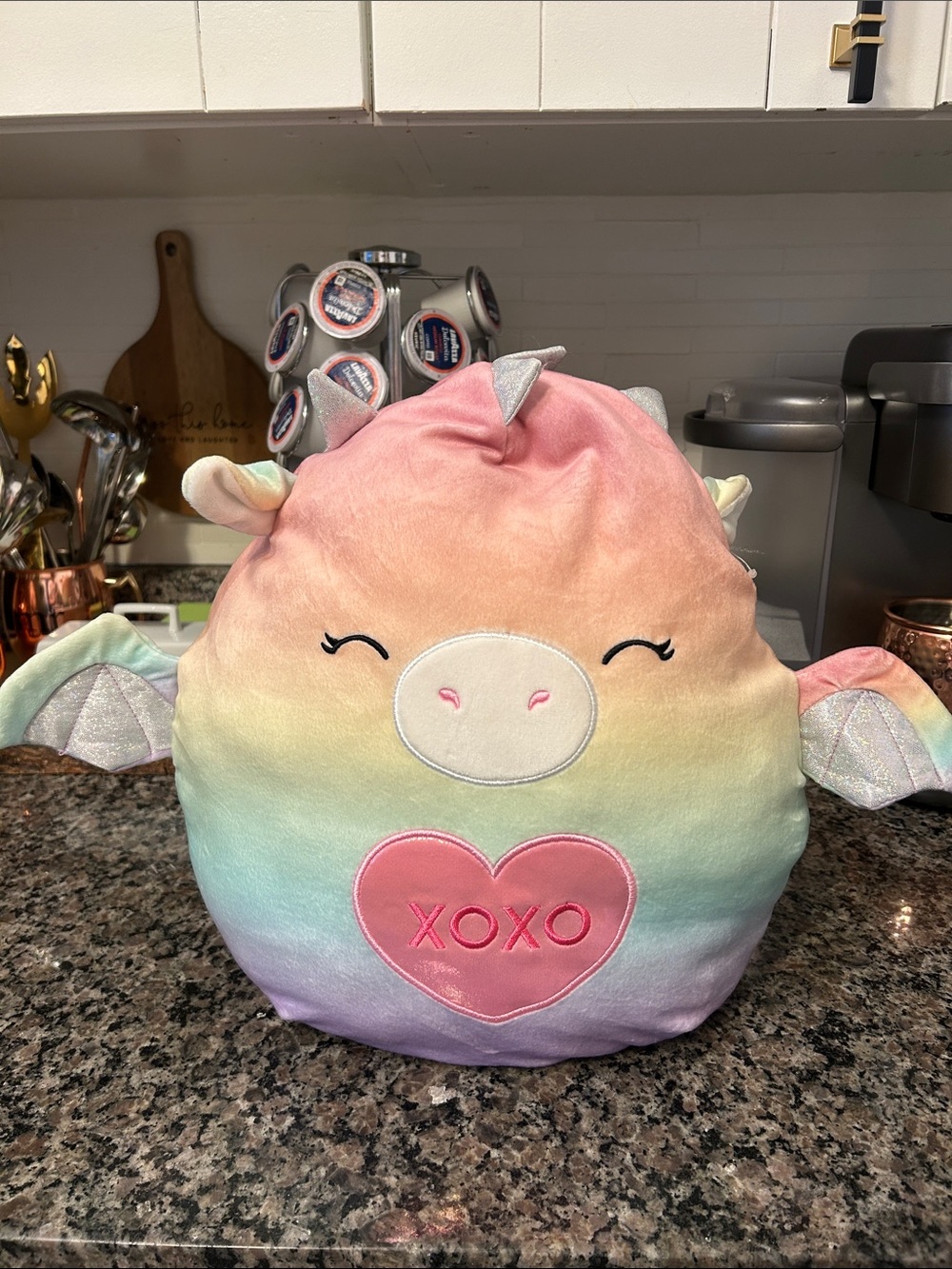 Squishmallows Pastel Rainbow Unicorn Pillow - Pink, Yellow, Green, Blue, Purple